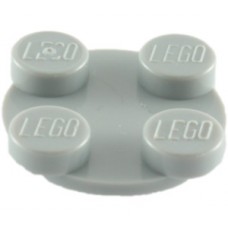 LEGO forgó lapos elem 2×2 tető, világosszürke (3679)